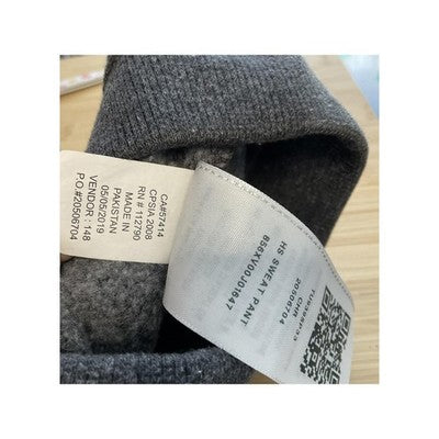 True Religion Pants Unisex Kids Small Gray Logo Ankle Joggers Sweatpants Fleece