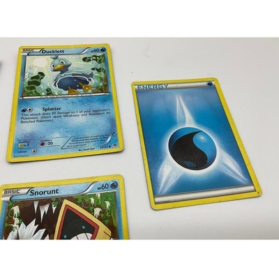 Pokemon Water Type Card Lot 7pc Squirtle Lombre Reverse Holo Blue TCG Bundle