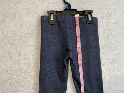 Wonder Nation Jegging Leggings Girls S 6-6X Blue Denim Look Pull On Stretch