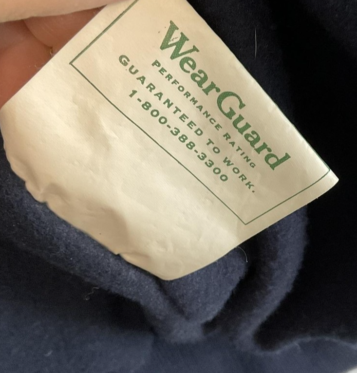 Vintage WearGuard Jacket Mens XL Green Fleece Lined Stormproof Windbreaker 90s