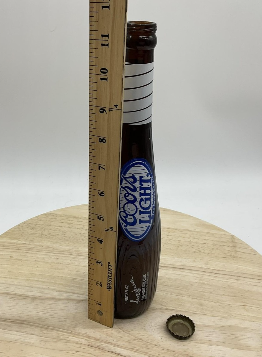 Coors Light 500 Home Run Club Limited Edition Empty Beer Bottle Collectible