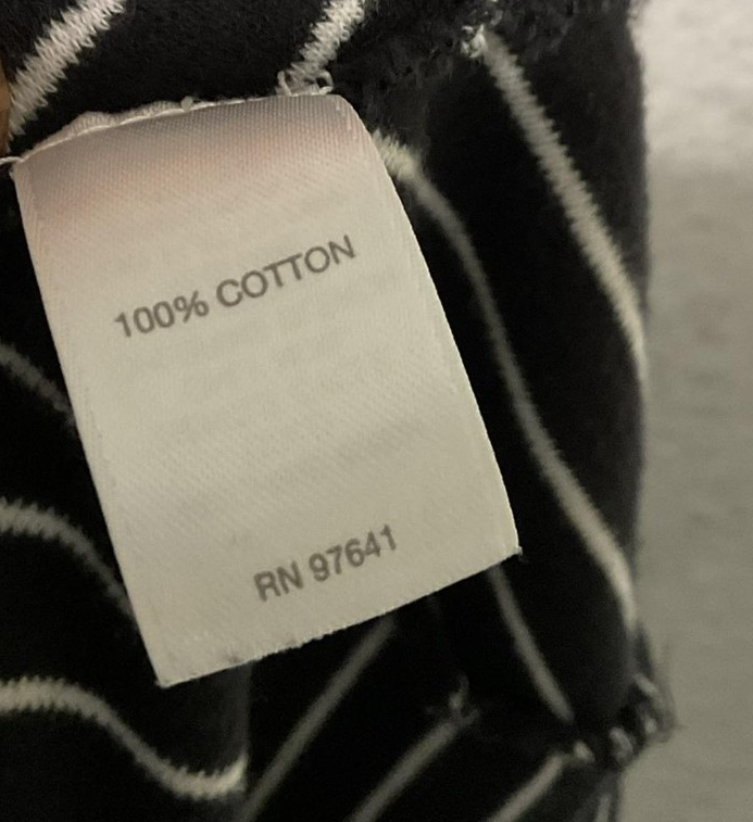 J. Jill Dress Womens Petite Large Black White Stripe T-Shirt Shift Pockets