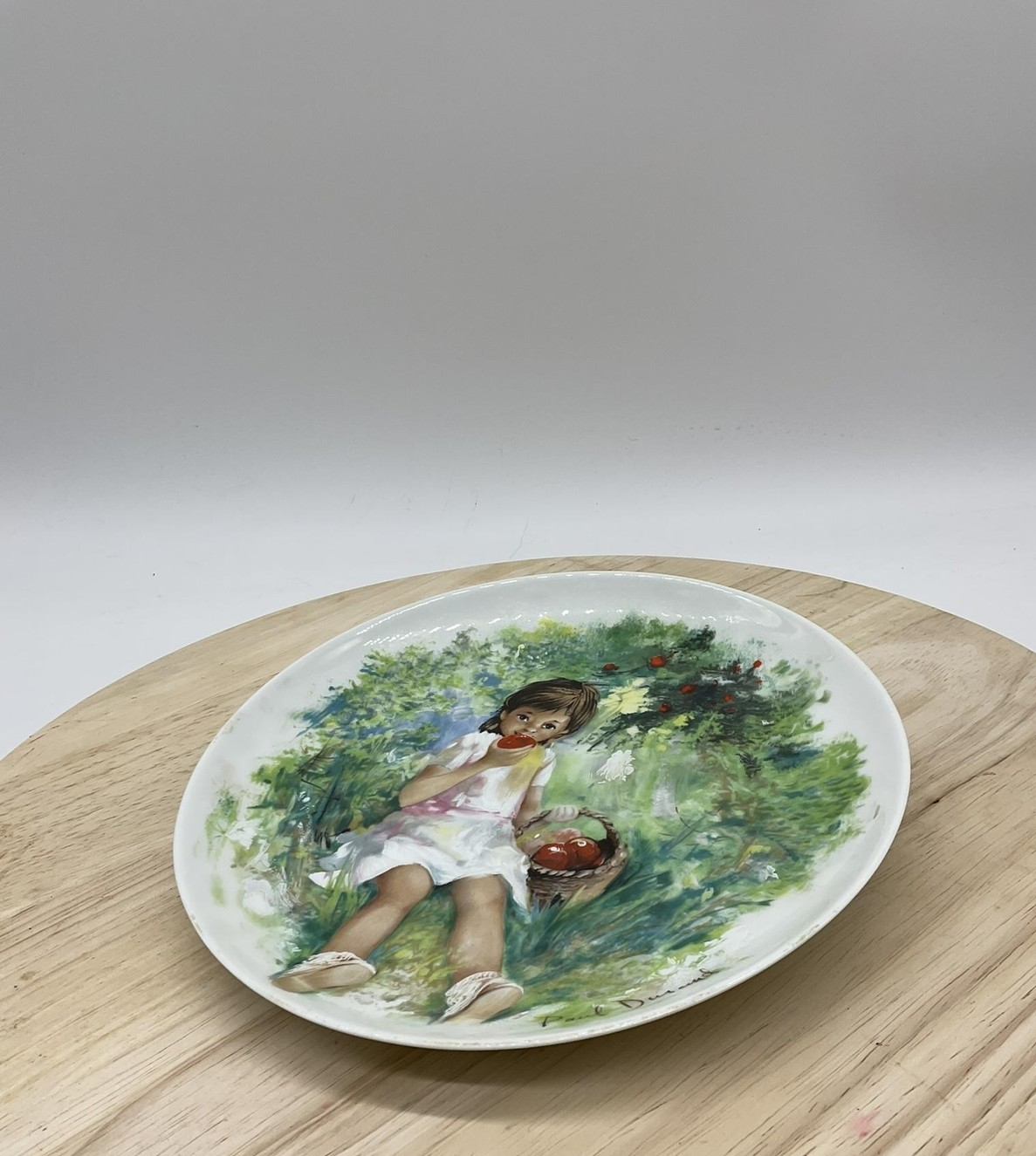 Vintage Limoges Turgot Marie-Ange Paul Durand Porcelain Collector Plate France