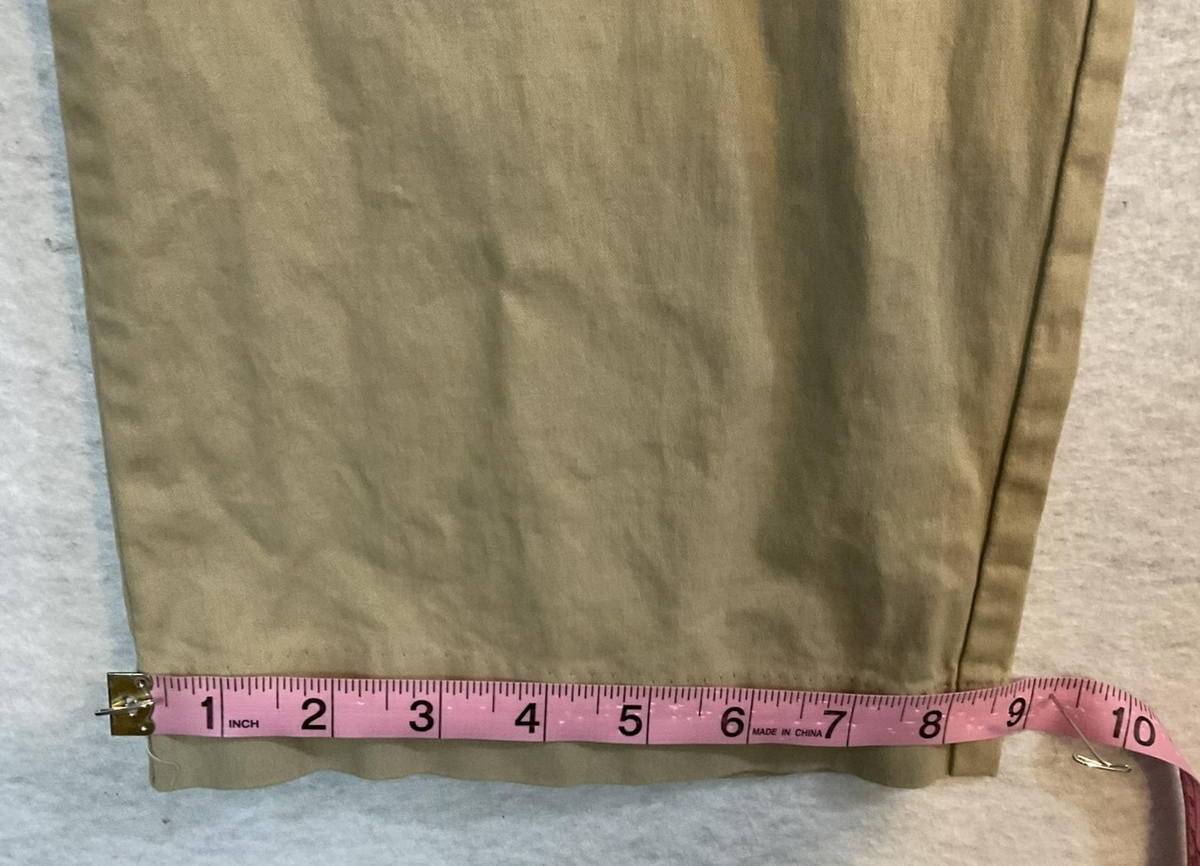 Dickies Pants Womens 10 Beige Relaxed Fit Khakis Stretch Workwear Twill Casual