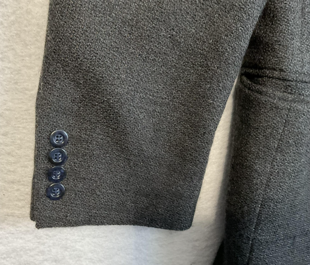 VTG Munsingwear Sport Coat Mens 46R Gray Lambswool Tweed Blazer Classic Business