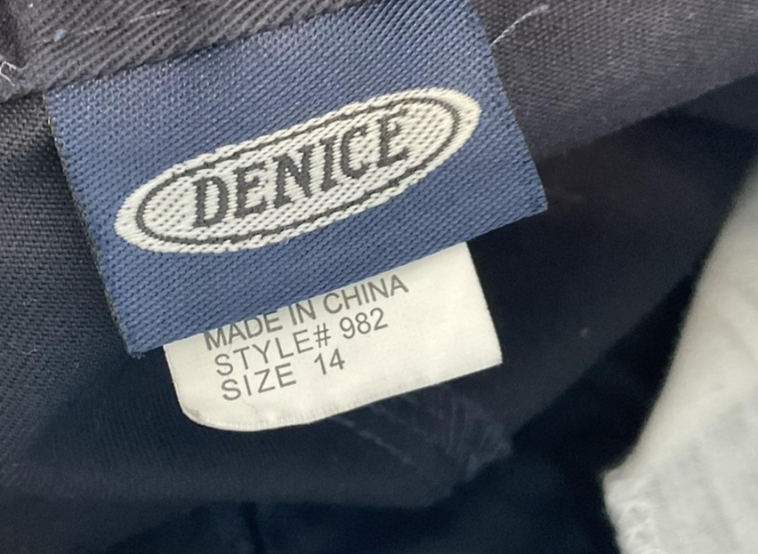 Denice Shorts Girls 14 Blue Twill Bermuda Belted Adjustable Waist School Uniform