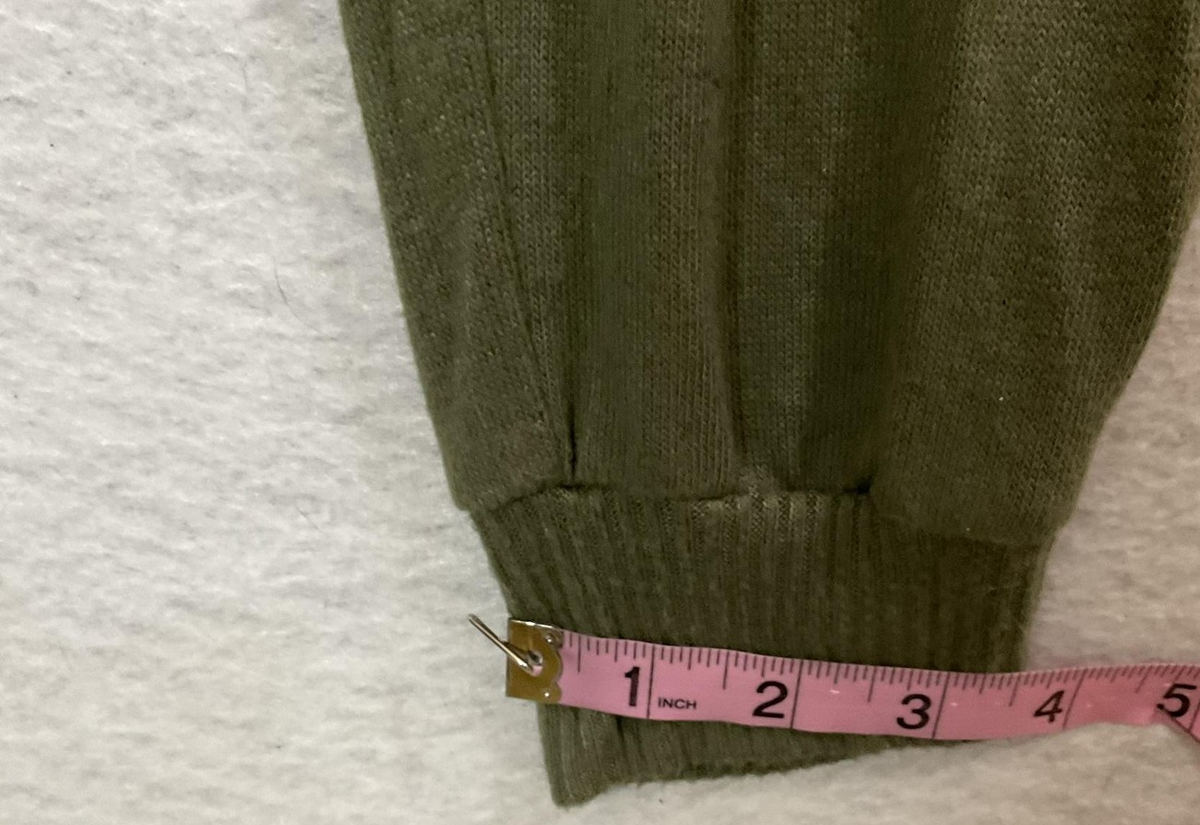 Serra Jumpsuit Womens Medium Green Short Sleeve Surplice V Neck Jogger Casual