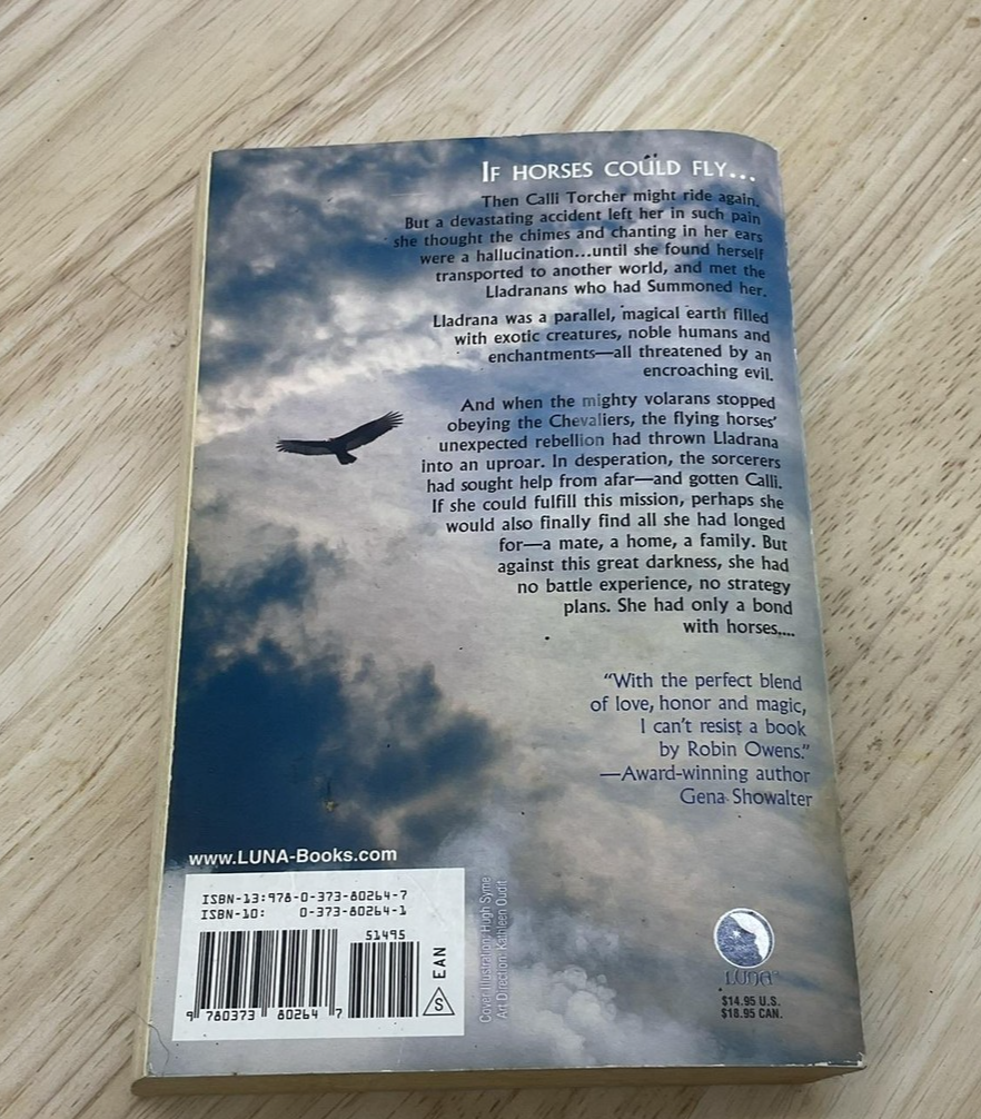 Protector Of The Flight Robin D. Owens Fantasy Novel Paperback Pegasus Luna Book