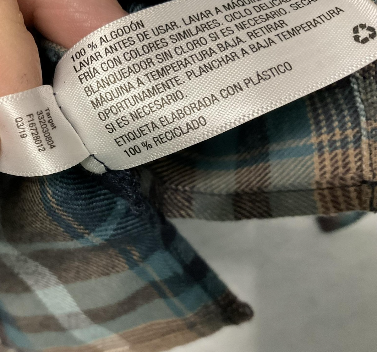 Art Class Shirt Girls XS 4/5 Blue Brown Plaid Flannel Button Front Long Sleeve