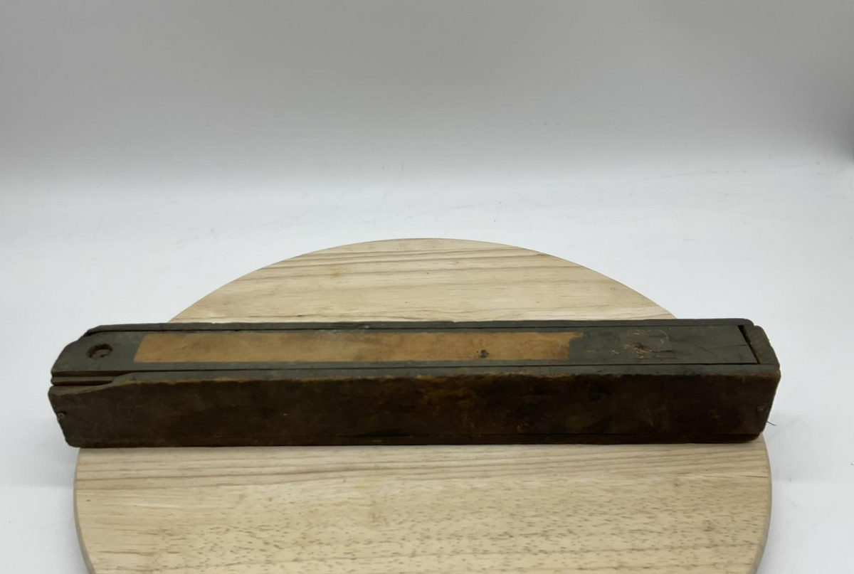 Vintage Adjustable Machine Reamer Metal Cutting Tool With Wood Storage Box