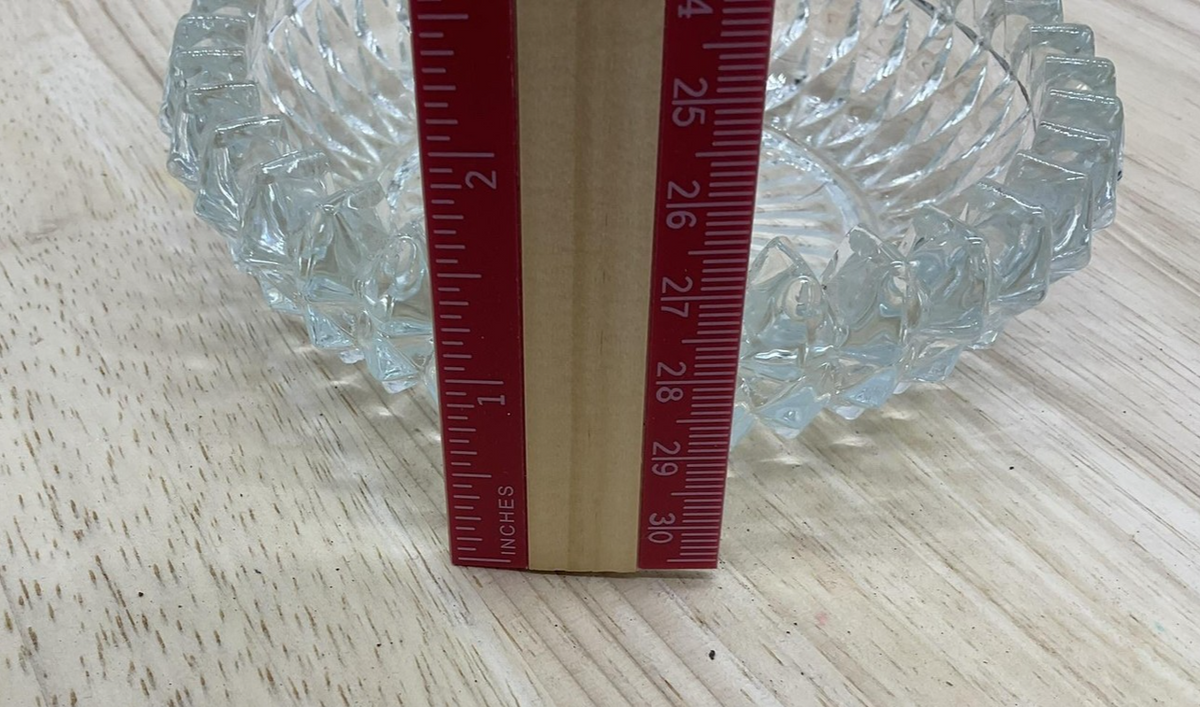 Clear Pressed Glass Round Candy Nut Dish Bowl Sawtooth Edge Starburst Serving