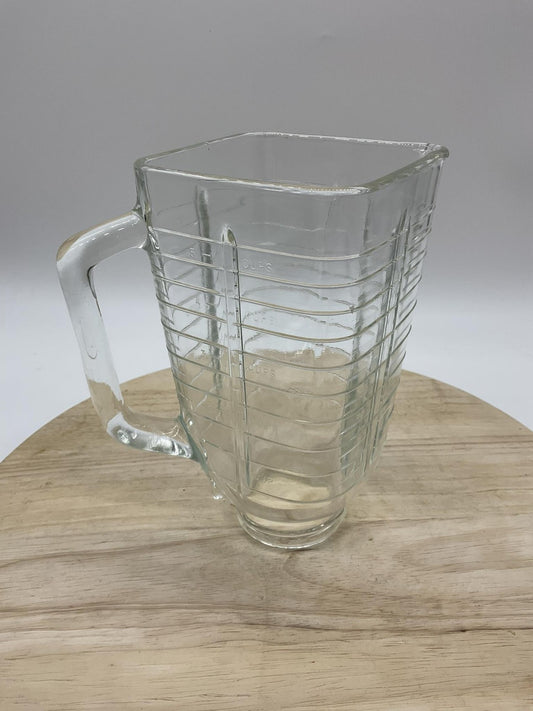 Oster Pro 1200 Blender Jar Clear Glass Square Replacement Pitcher Bowl 1.5L VTG