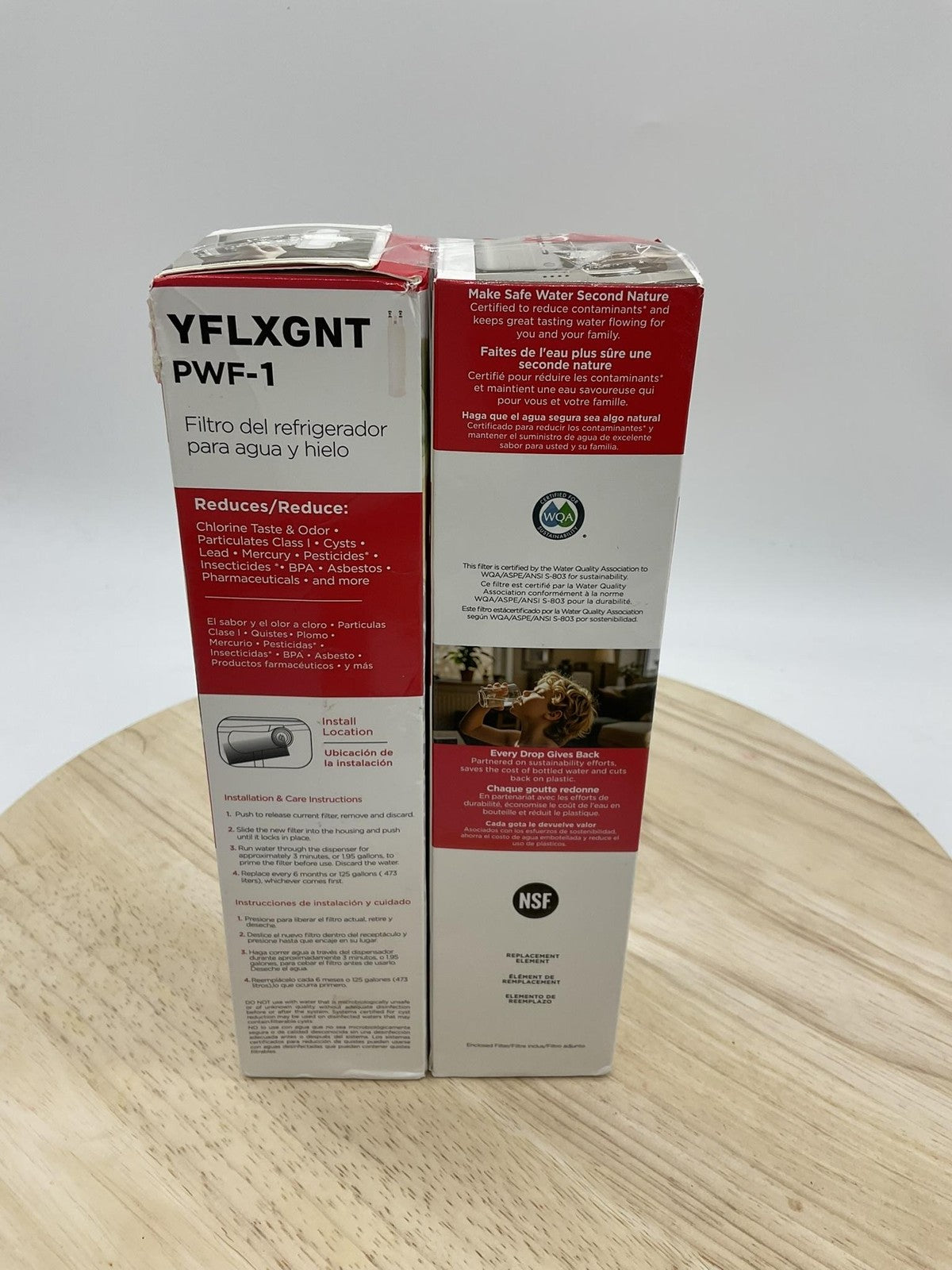 YFLXGNT PWF-1 Water Ice Refrigerator Filter FPPWFU01 EPPWFU01 2 Pack NSF WQA