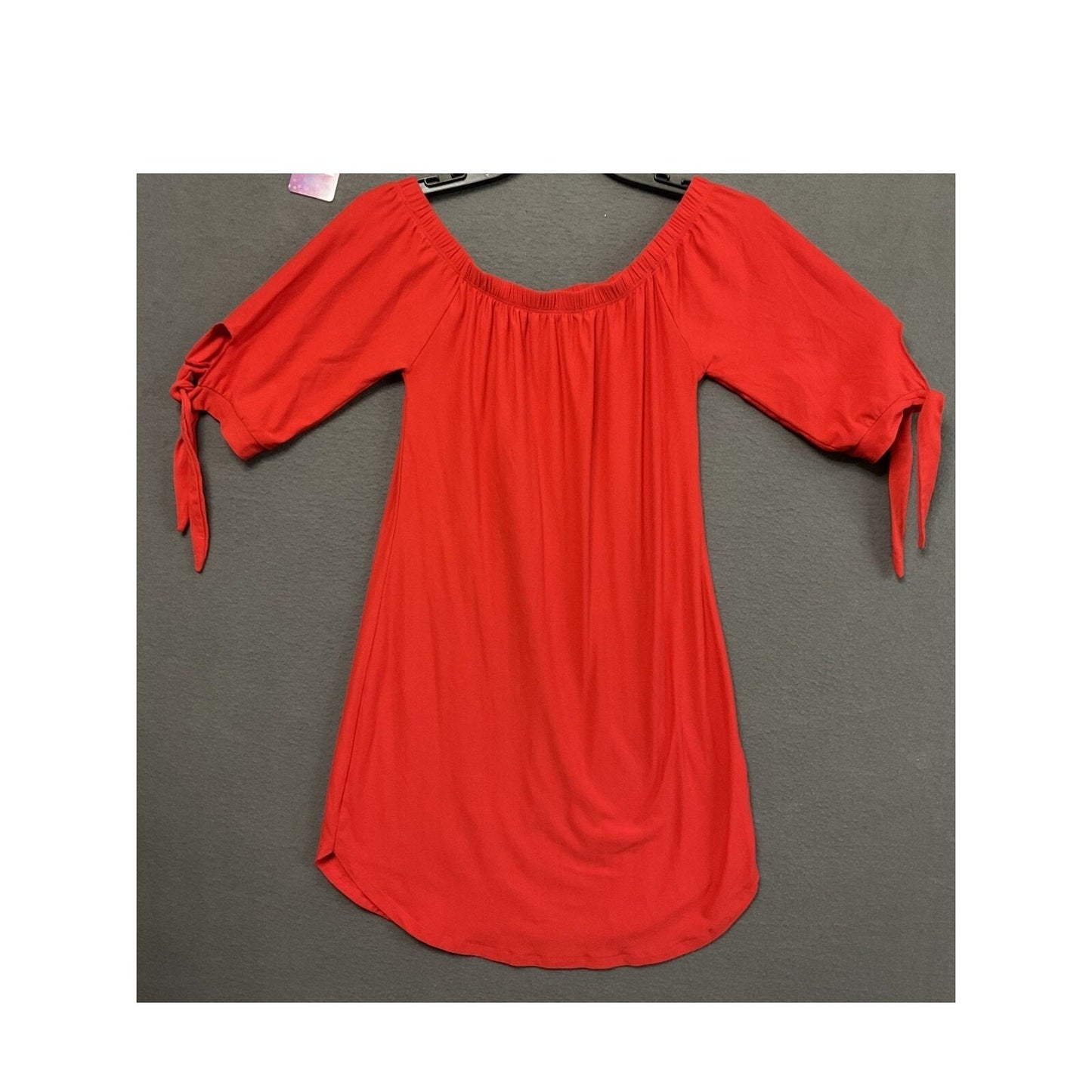 Derek Heart Small Off Shoulder Red Mini Dress Women’s Party Casual