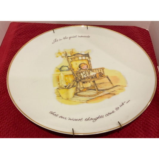 Vintage Holly Hobbie Classic Edition Wall Decor Plate Cottage Core
