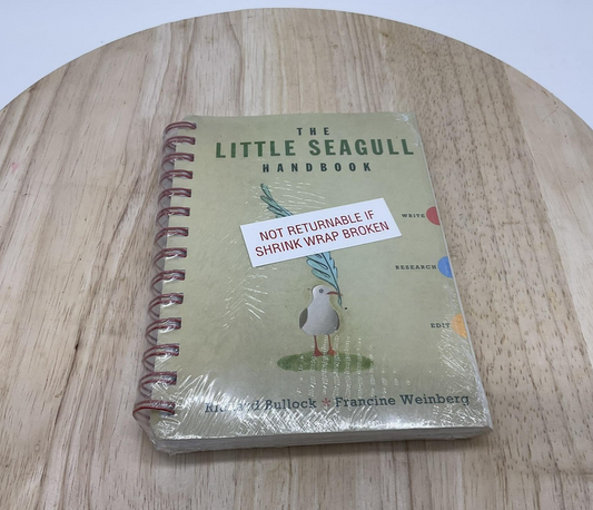 The Little Seagull Handbook Richard Bullock Spiral Book College Writing Grammar