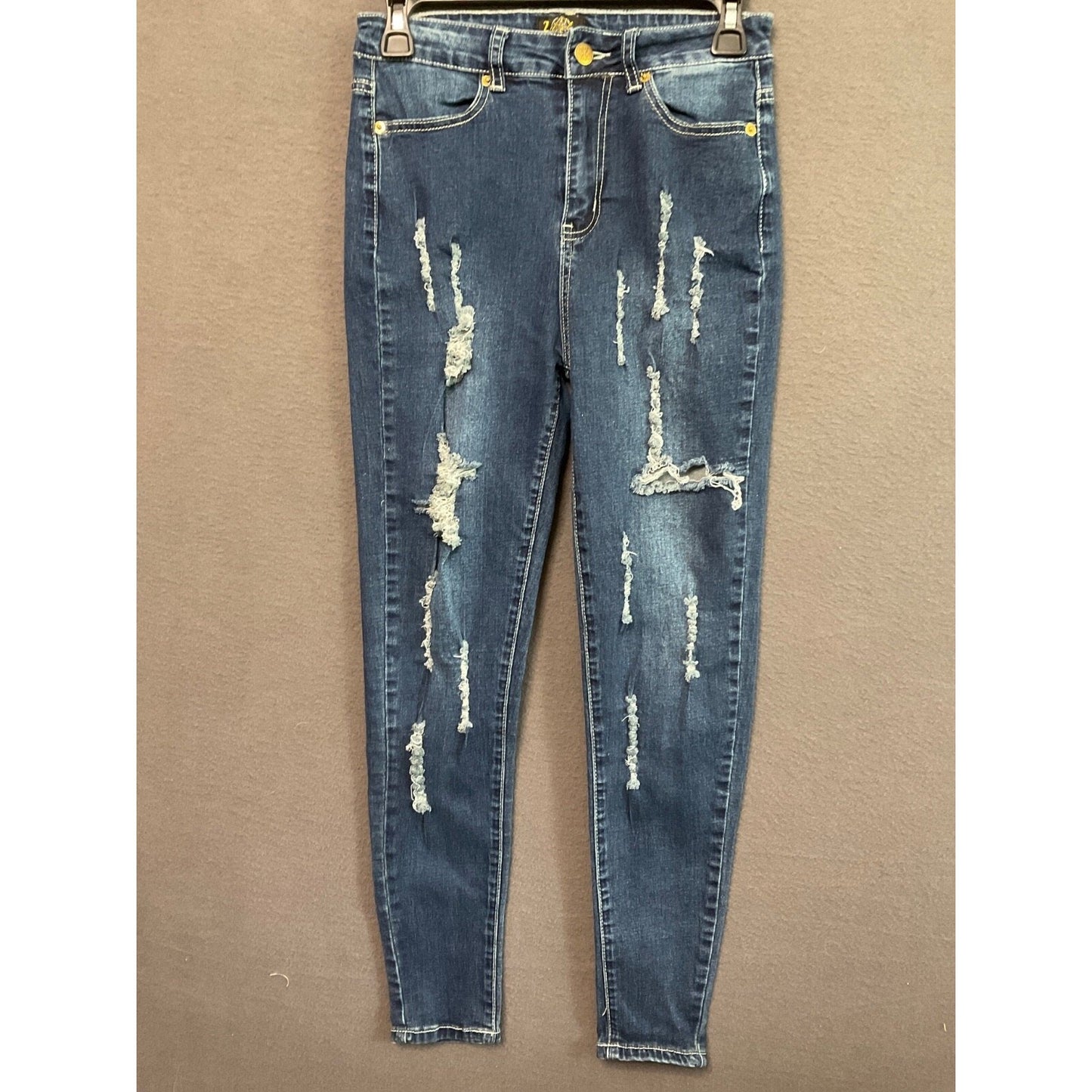 Distressed Skinny Jeans Size 3 Ripped Distressed Stretch Denim Retro