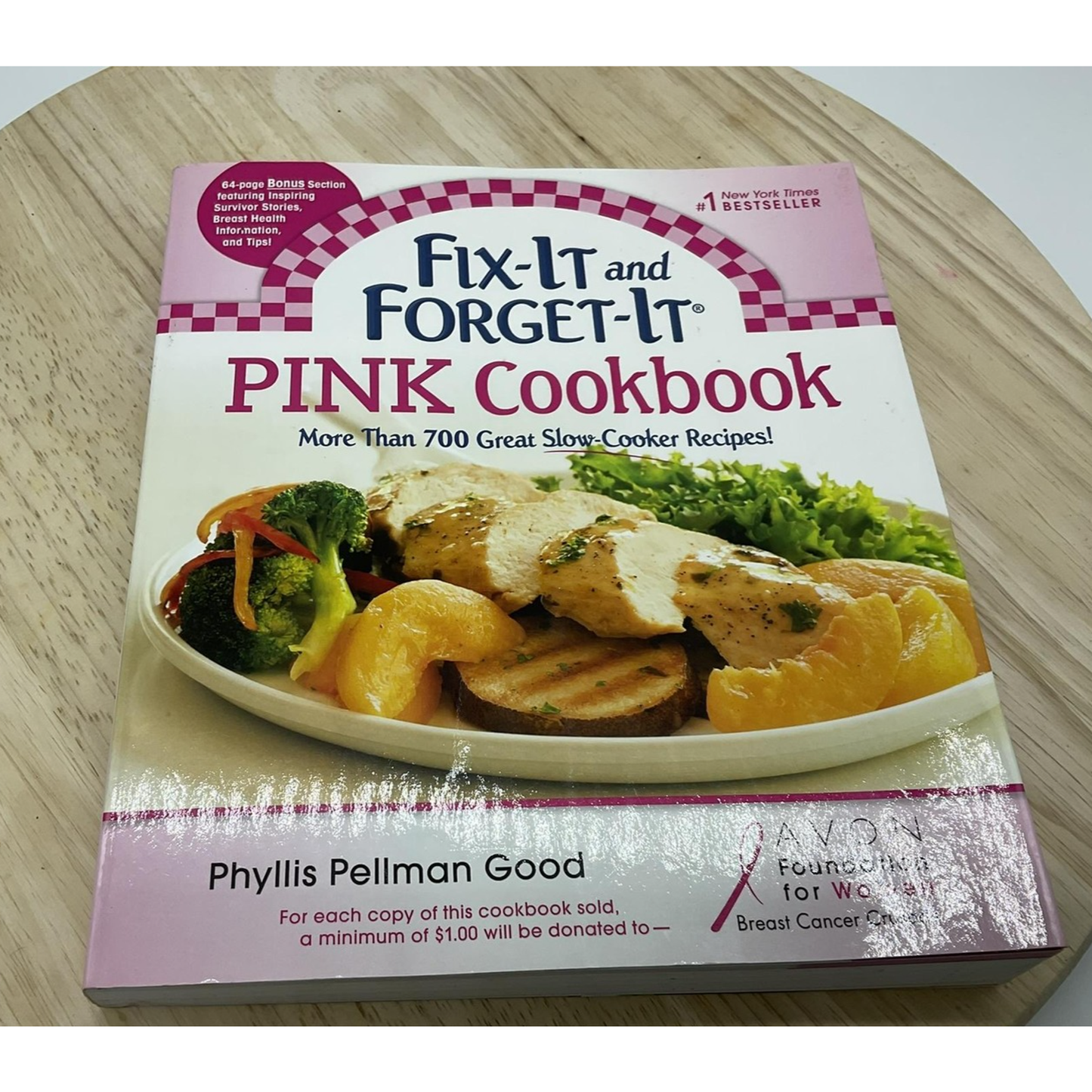 Fix-It and Forget-It Pink Cookbook Phyllis Pellman Good Slow Cooker Softcover