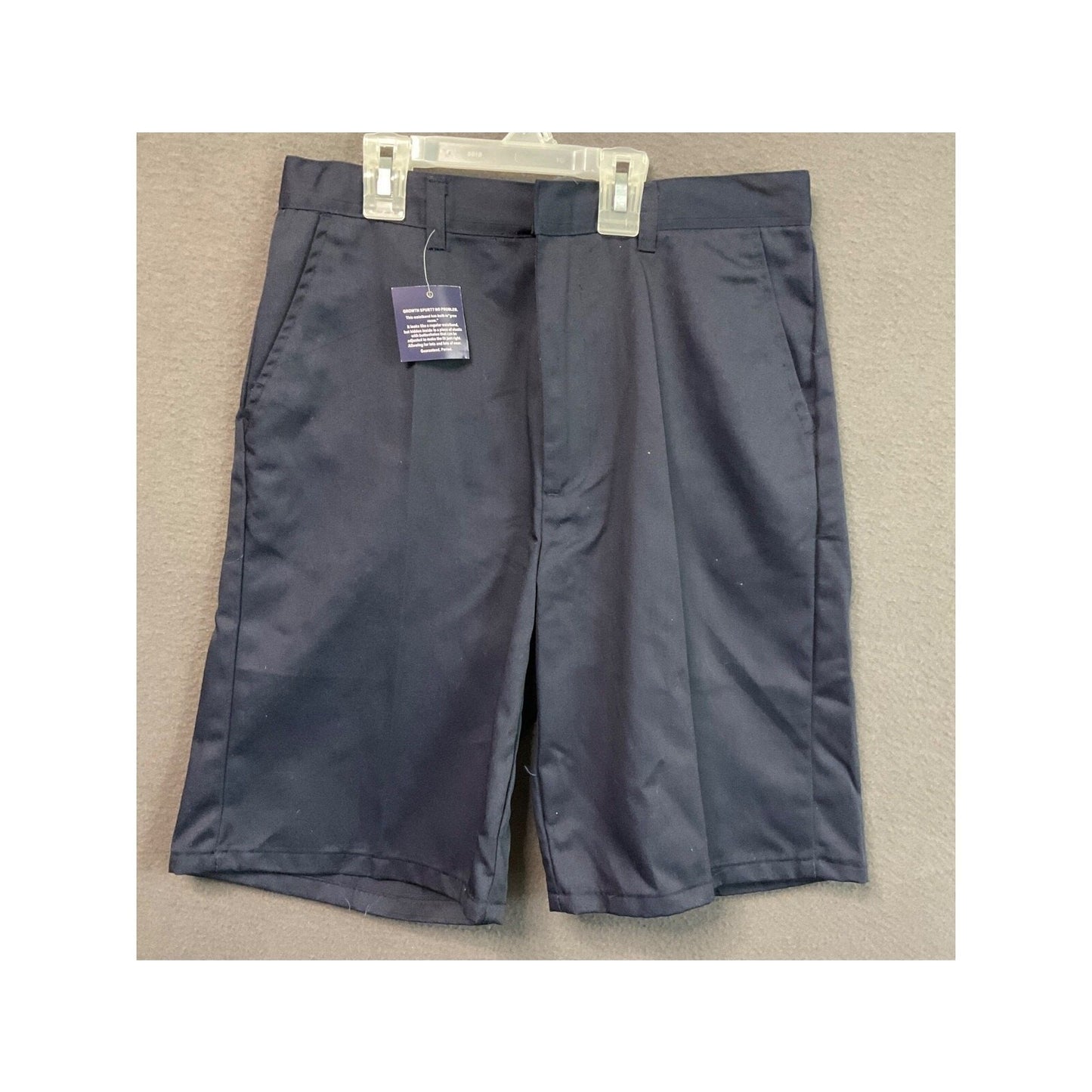 Classic School Uniform Shorts Boys Size 16 Navy Blue Wrinkle Resistant NWT