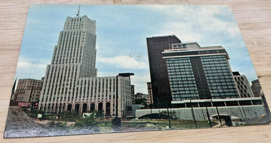 Vintage Akron Ohio Tichnor Brothers Photochrome Color Postcard 5.5x3.5 In