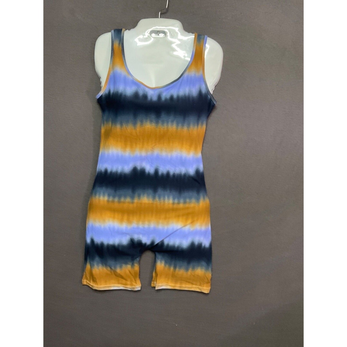 AQ-Sport Tie-Dye Sleeveless Romper Med Boho Festival Jumpsuit NWT