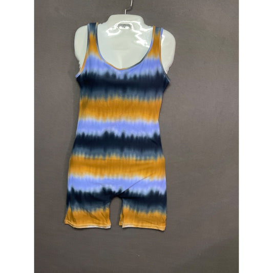 AQ-Sport Tie-Dye Sleeveless Romper Med Boho Festival Jumpsuit NWT