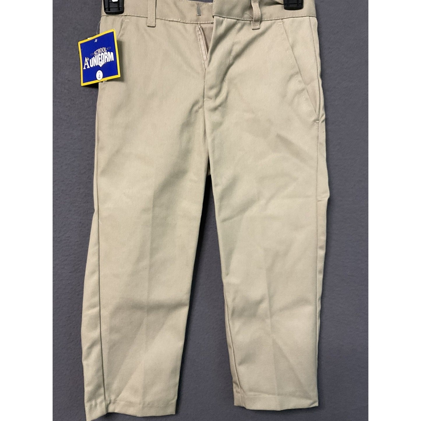A+ School Uniform Pants Boys 4 Double Knee Adjustable Waist Durable New