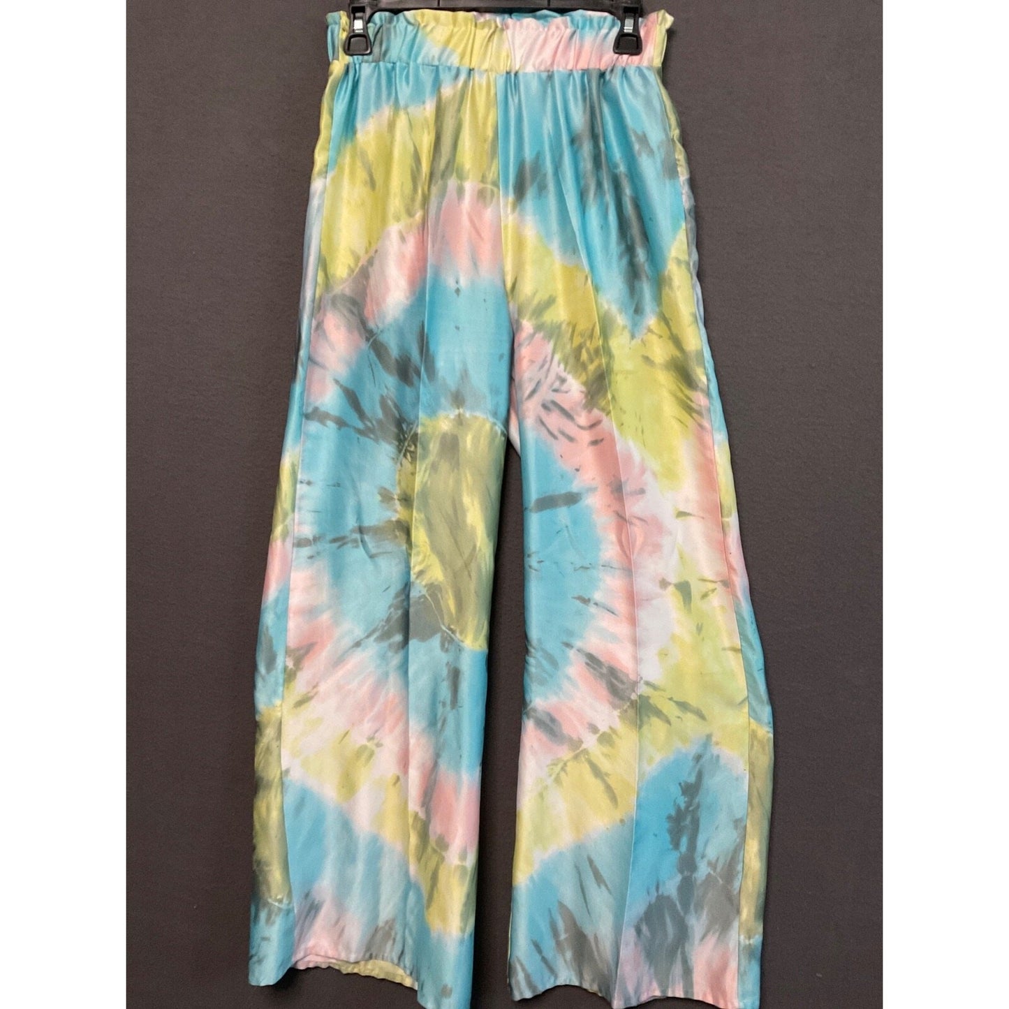 Spoon Jeans Boho Tie Dye Pants Small Wide Leg Lounge Feminine 90's Paperbag