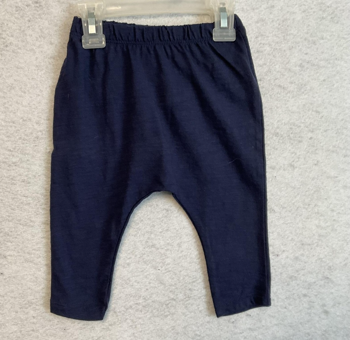 Old Navy Sweatpants Baby Boys 6-12 Months Navy Blue Jersey Drop Crotch Leggings