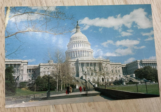 Vintage United States Capitol Arlington VA L B Prince Color Postcard 5.5x3.5