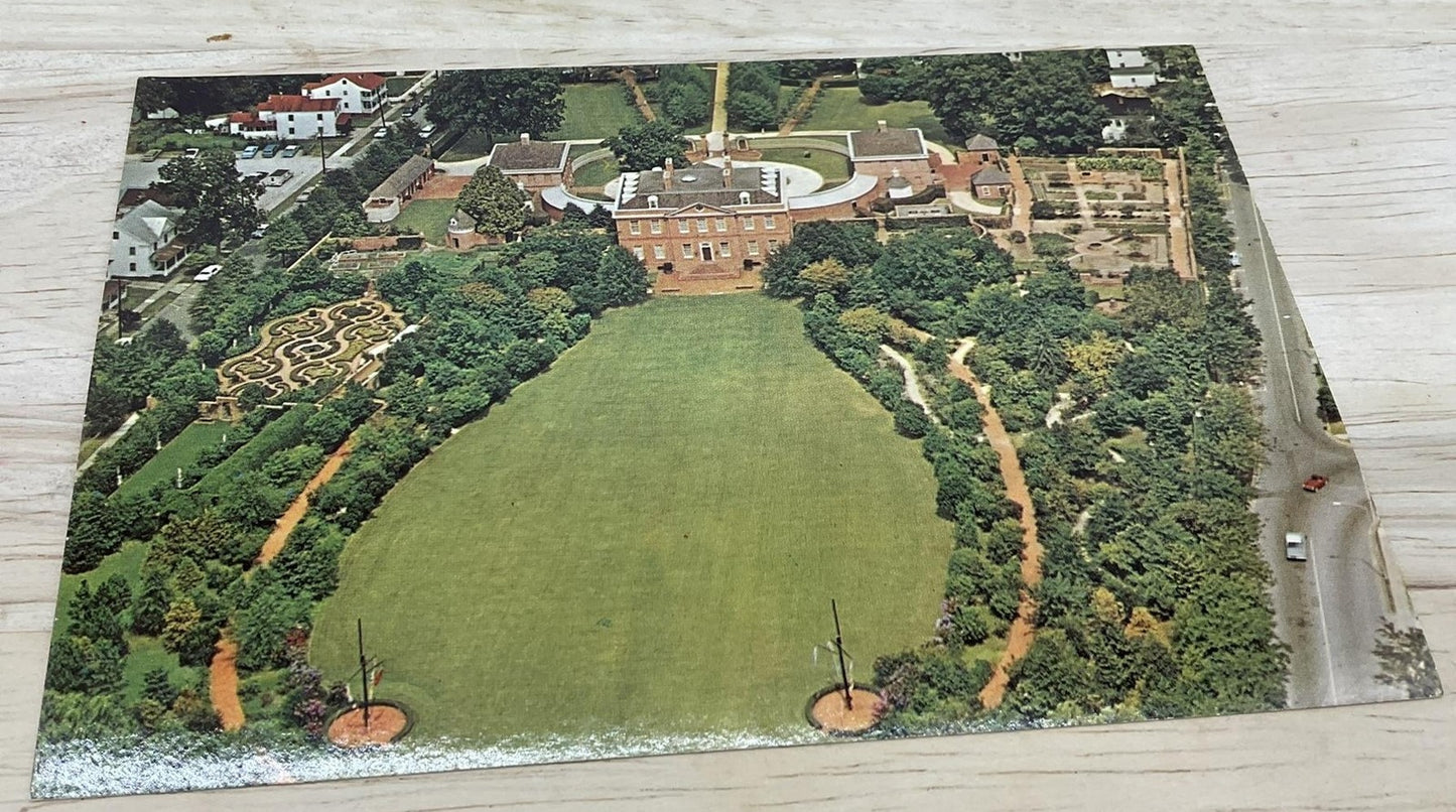 Vintage Tryon's Palace & Gardens New Bern NC Photochrome Postcard 6x4 In