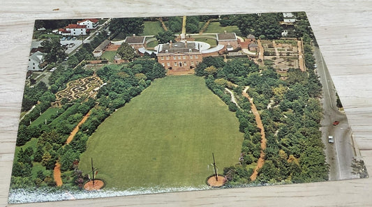 Vintage Tryon's Palace & Gardens New Bern NC Photochrome Postcard 6x4 In