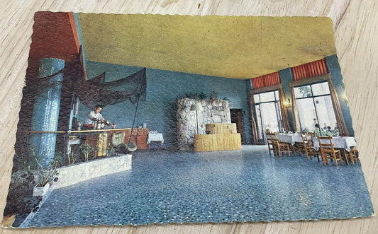 Vintage Motel RAF Estepona Malaga Linen Photochrome Postcard Spain 6 X 4 In