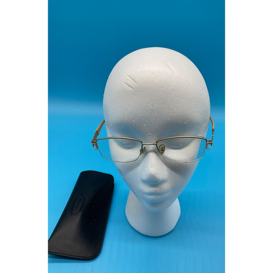 Stepper S1-50207 Titanium Glasses Frames Gold Tan Lightweight Half-rim