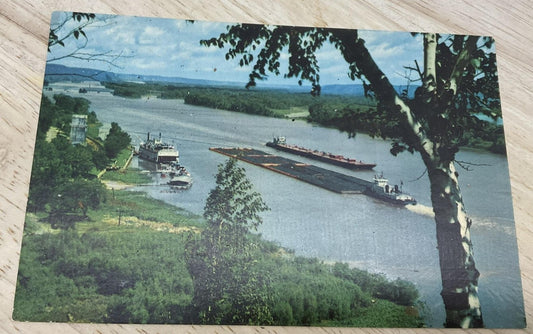 Vintage The Mighty Mississippi HS Crocker Deep South Color Postcard 5.5x3.5 In