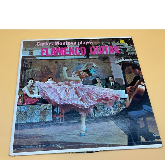 Carlos Montoya Plays Flamenco Guitar LP Vintage Record Good Cond Minor Scratches