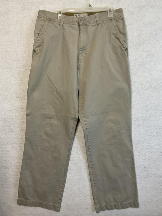 Old Navy Pants Mens 36x32 Beige Loose Khakis Relaxed Fit Straight Leg Casual