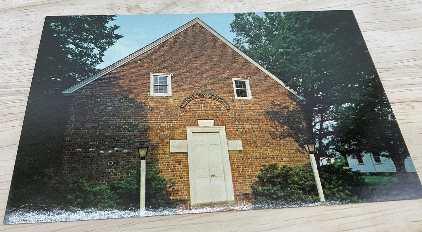 Vintage St. Thomas Church Bath North Carolina Photochrome Postcard 5.5x3.5 In