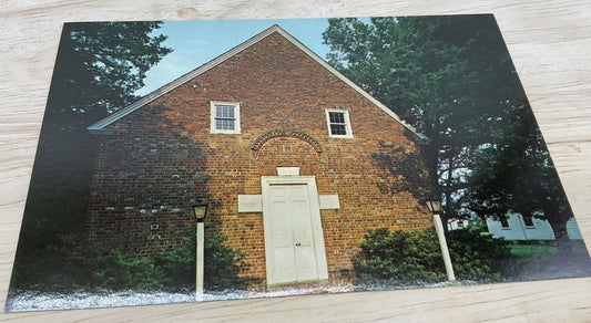 Vintage St. Thomas Church Bath North Carolina Photochrome Postcard 5.5x3.5 In