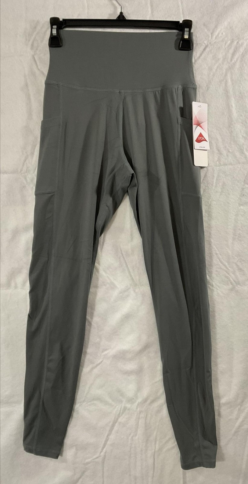 Sunzel Leggings Womens S Gray High Rise Ankle Pockets Yoga Activewear Lycra