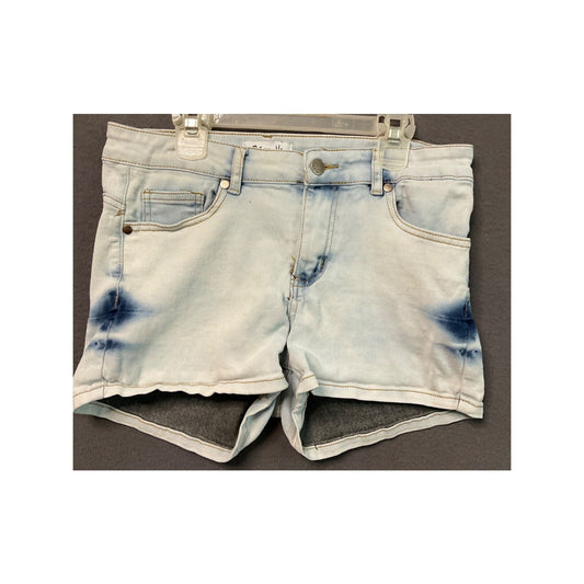 Between Us Juniors Size 9 Blue Acid Wash Denim Jean Shorts Retro High-Rise