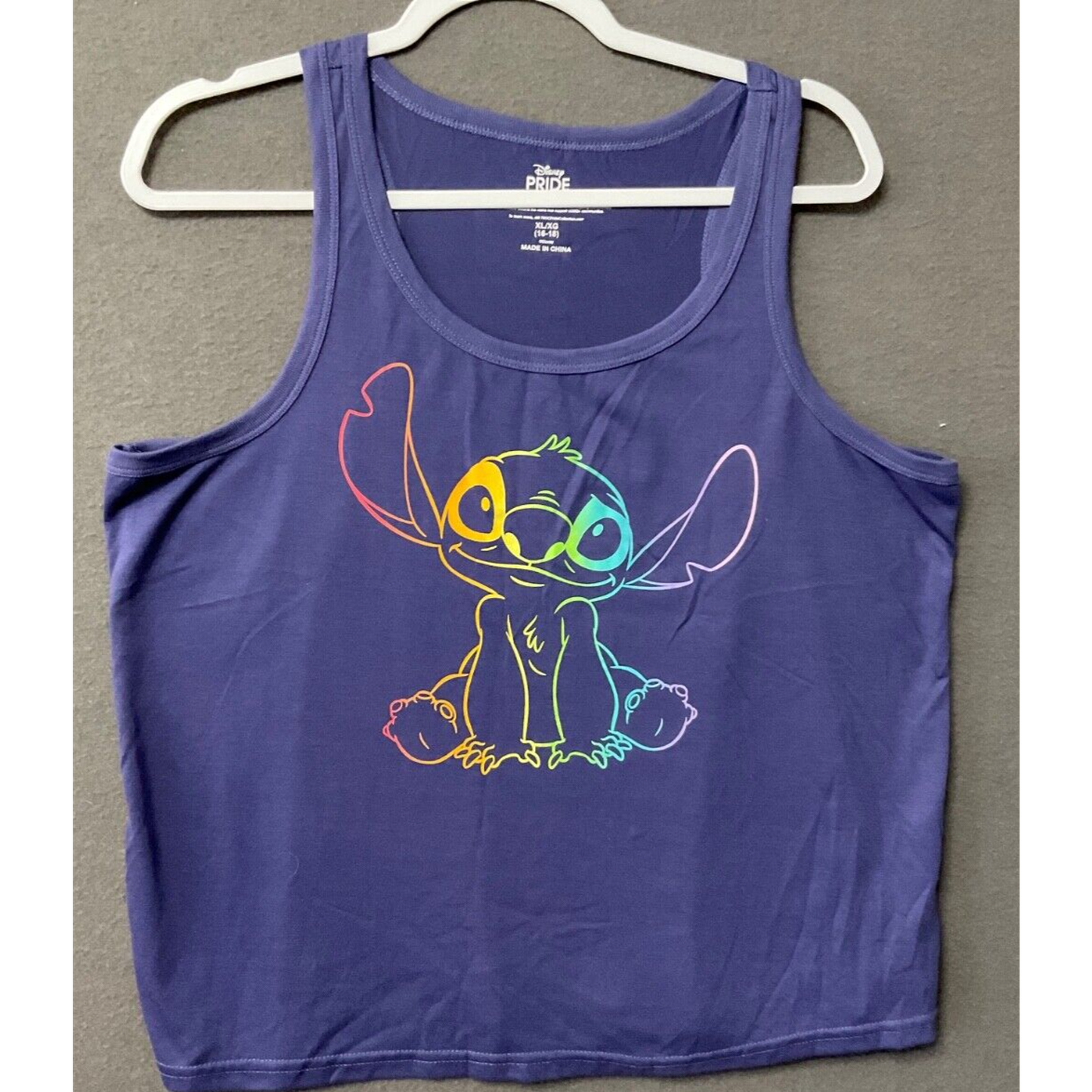 Lilo & Stitch Casual Sleep Tank Top Women XL Disney Pride Collection Graphic
