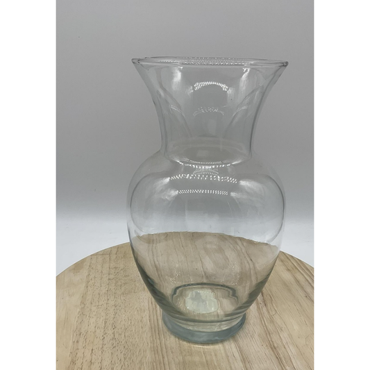 Indiana Glass Betta Fish Vase 10" Clear Crystal Flower Centerpiece Home Decor