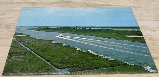 Vintage Topsail Island Helen M. Tatum Color Linen Postcard Continental 6x4 In NC