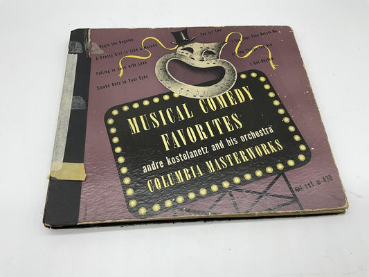 Vintage Andre Kostelanetz Musical Comedy Favorites Album Columbia Black Shellac