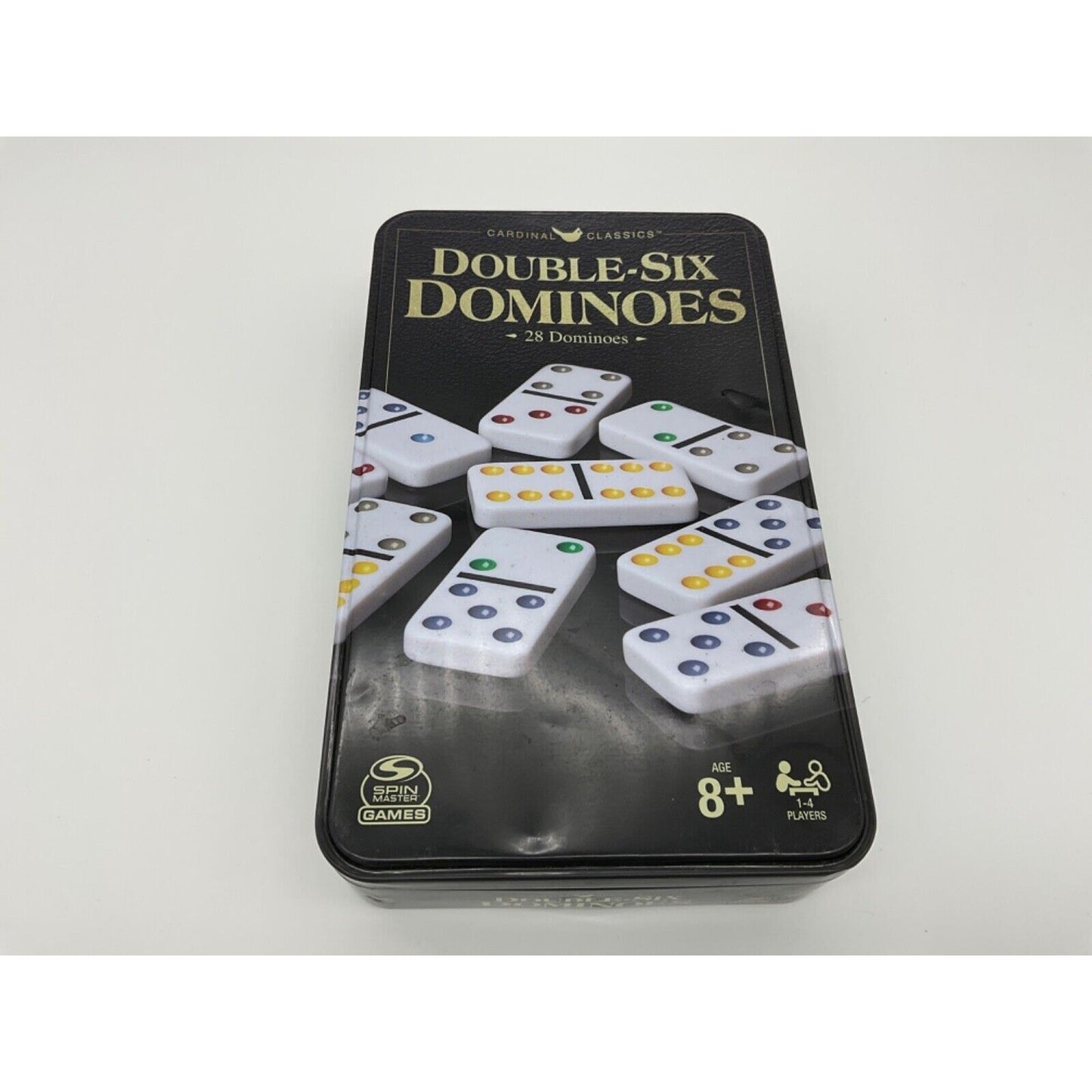 Cardinal Classics Double-Six Dominoes -Open Box, Complete, Tin Is Dented