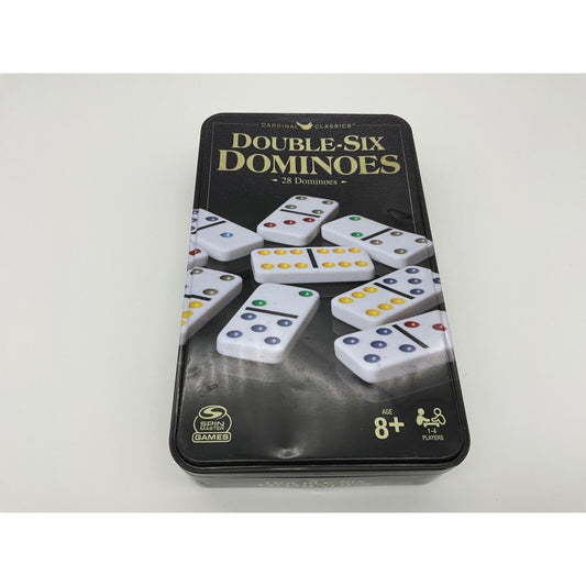 Cardinal Classics Double-Six Dominoes -Open Box, Complete, Tin Is Dented