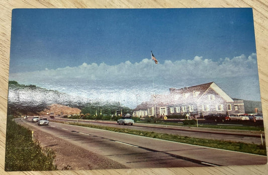 Vintage Pennsylvania Turnpike Howard Johnson Midway PA Color Postcard 5.5x3.5 In
