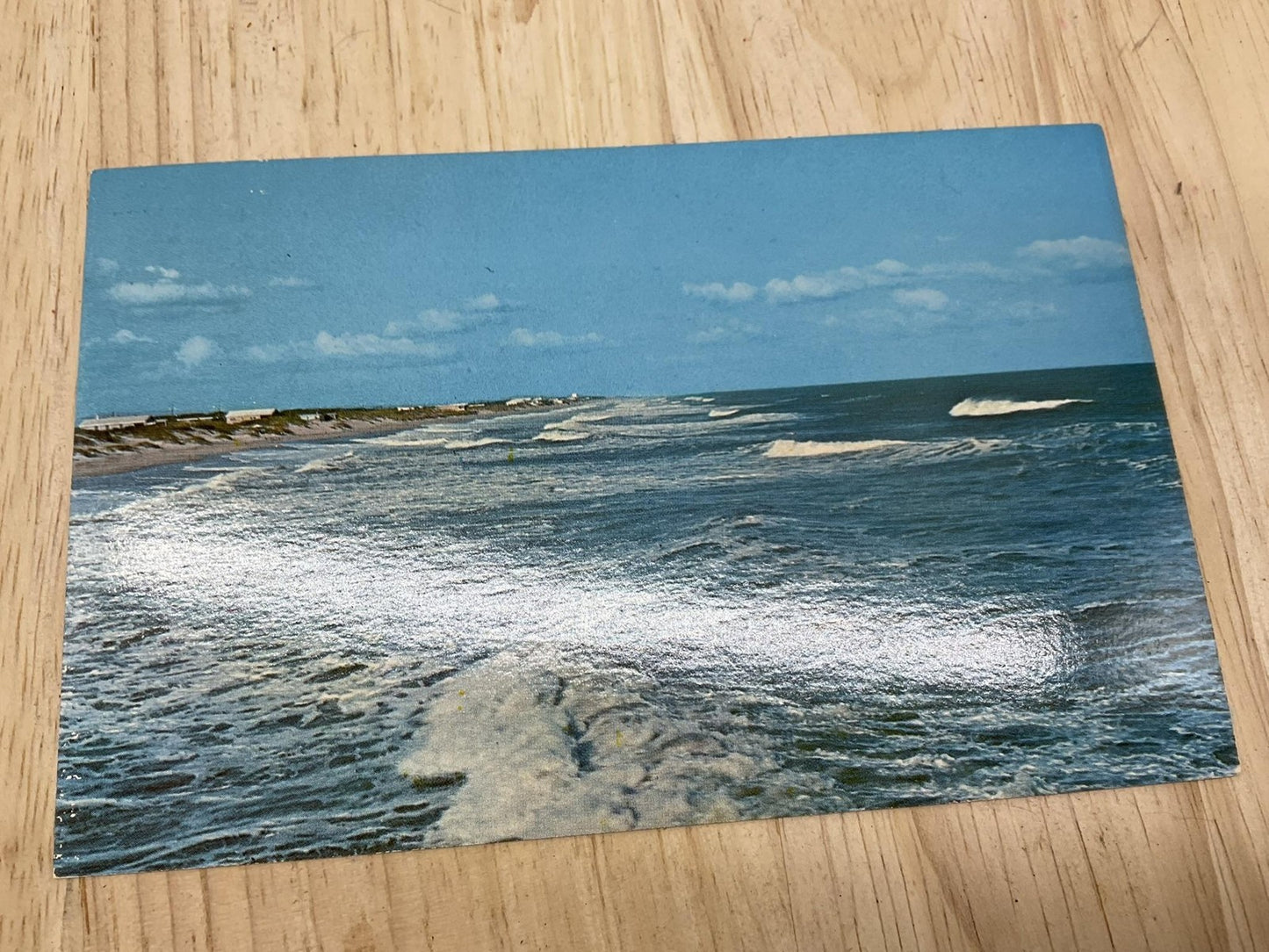 Vintage Holly Ridge North Carolina Beach Postcard Helen M Tatum Unposted 5.5x3.5