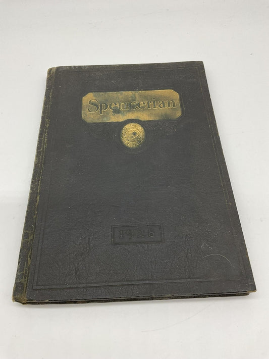 Vintage 1928 The Spencerian High School Yearbook Black Illustrated HC History